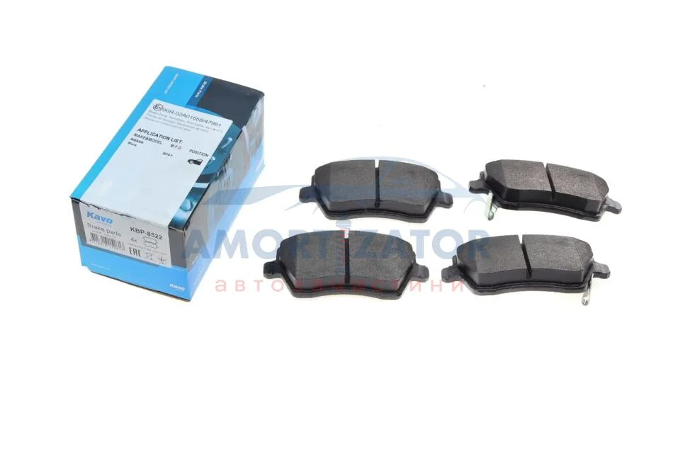Комплект гальмівних колодок PARTS KBP-8522 KAVO KBP8522 (фото 1)