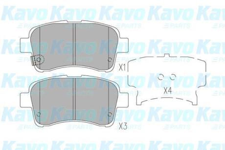 PARTS SUZUKI Гальмівні колодки передн. Liana 1.3I-1.6I 06/02 KAVO KBP-8528