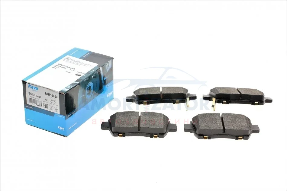 Комплект гальмівних колодок PARTS KBP-9009 KAVO KBP9009 (фото 1)