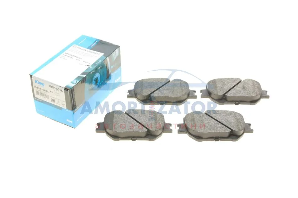 Комплект гальмівних колодок PARTS KBP-9015 KAVO KBP9015 (фото 1)