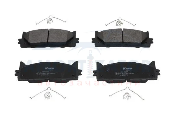 Комплект гальмівних колодок PARTS KBP-9087 KAVO KBP9087 (фото 1)