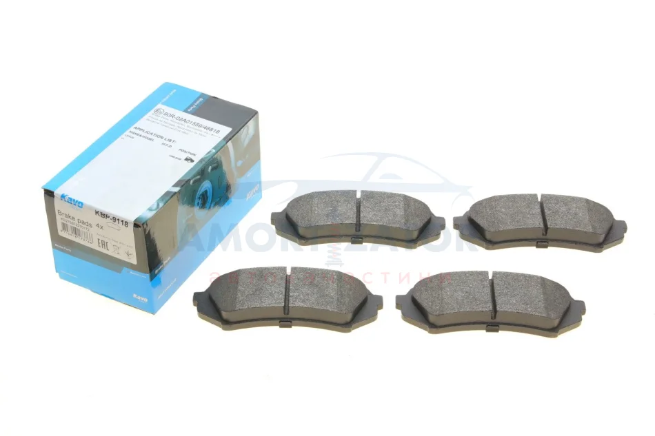 Комплект гальмівних колодок PARTS KBP-9118 KAVO KBP9118 (фото 1)