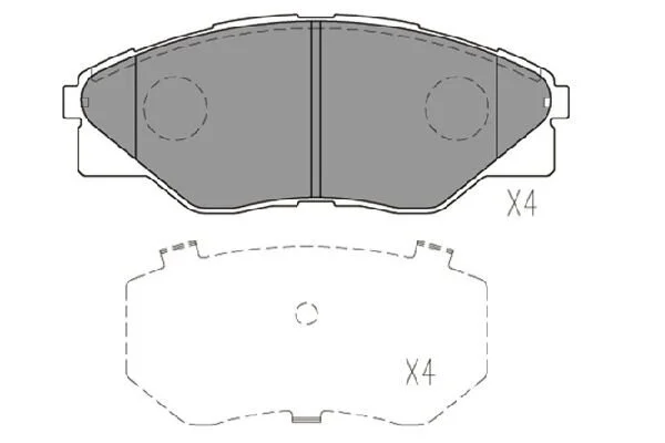 PARTS TOYOTA Гальмівні колодки передн.Hilux III 05- KAVO KBP9135 (фото 1)
