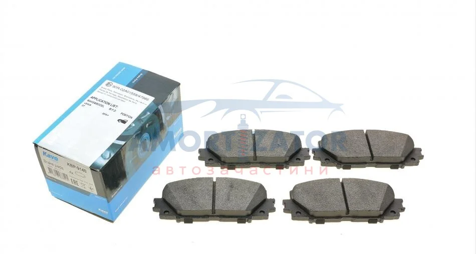 Комплект гальмівних колодок PARTS KBP-9140 KAVO KBP9140 (фото 1)