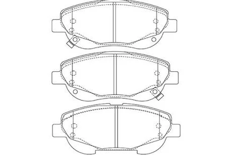 PARTS TOYOTA Гальмівні колодки пер. Avensis 2,0-2,2 08- KAVO KBP9143