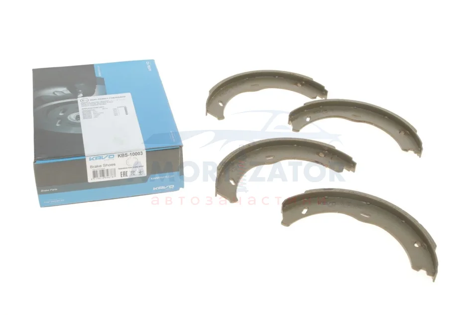 Комплект гальмівних колодок PARTS KBS-10003 KAVO KBS10003 (фото 1)