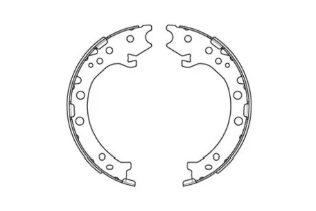 Комплект гальмівних колодок KAVO KBS2903