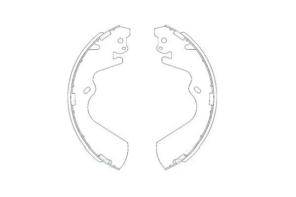 PARTS HYUNDAI Комплект гальмівних колодок GALLOPER II (JK-01) 2.5 TD 98-03, H-1 / STAREX (A1) 2.4 03-04 KAVO KBS3403 (фото 1)