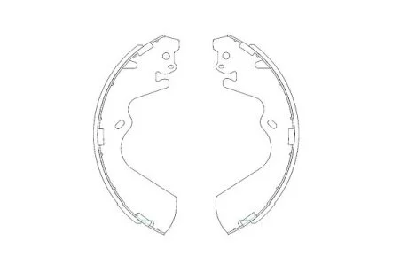 PARTS HYUNDAI Комплект гальмівних колодок GALLOPER II (JK-01) 2.5 TD 98-03, H-1 / STAREX (A1) 2.4 03-04 KAVO KBS3403