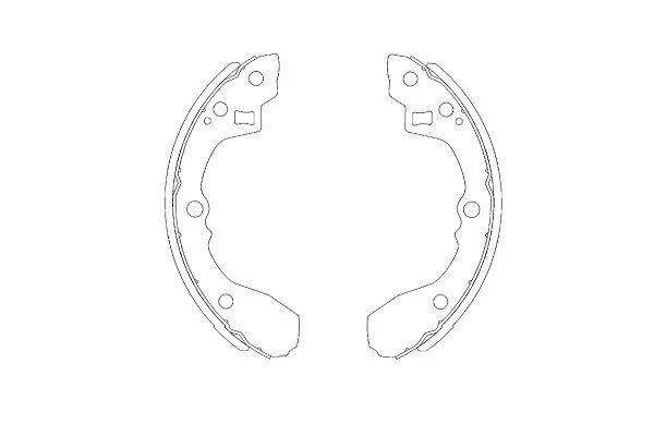 PARTS KIA щоки гальмівні задн. Rio 00- KAVO KBS4403 (фото 1)