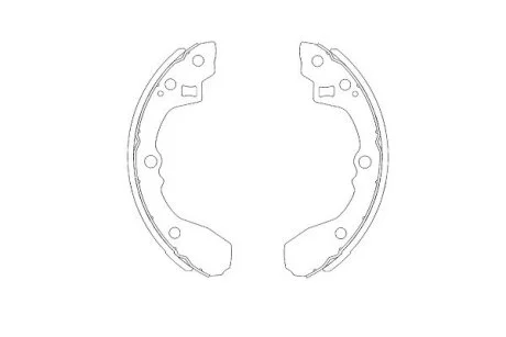 PARTS KIA щоки гальмівні задн. Rio 00- KAVO KBS4403