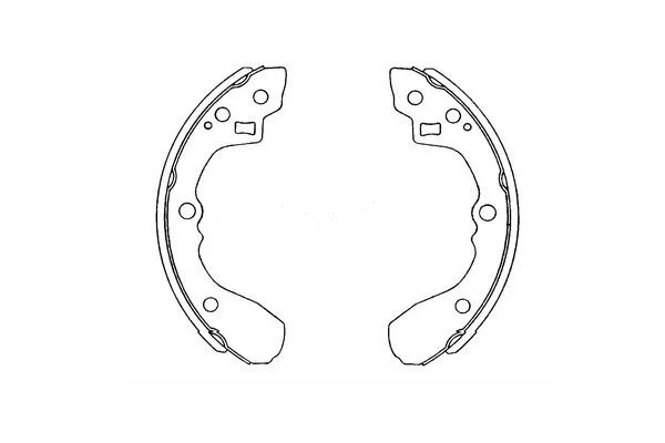 PARTS MAZDA Щеки тормозные 626 1.6 83-12 /87 200X26 KAVO KBS4407 (фото 1)