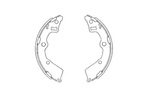 PARTS Щеки тормозные KIA PICANTO 04- KAVO KBS4409