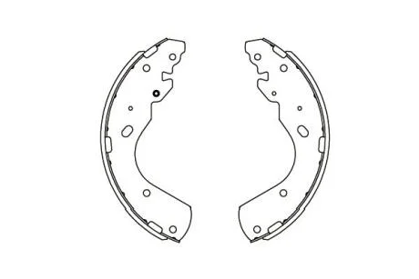 PARTS FORD Гальмівні колодки барабанні RANGER 2.5 TD 02-06, MAZDA B-SERIE 2.5 D 02-06 KAVO KBS5404
