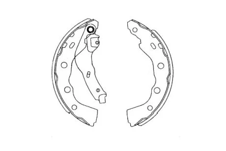 PARTS MITSUBISHI щоки гальмівні CARISMA 1.6,1.9TD 99- KAVO KBS6415