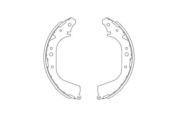 PARTS гальм.колодки бараб.задні Nissan Patrol 2.8TD 88- KAVO KBS7409 (фото 1)