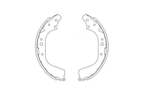 PARTS гальм.колодки бараб.задні Nissan Patrol 2.8TD 88- KAVO KBS7409