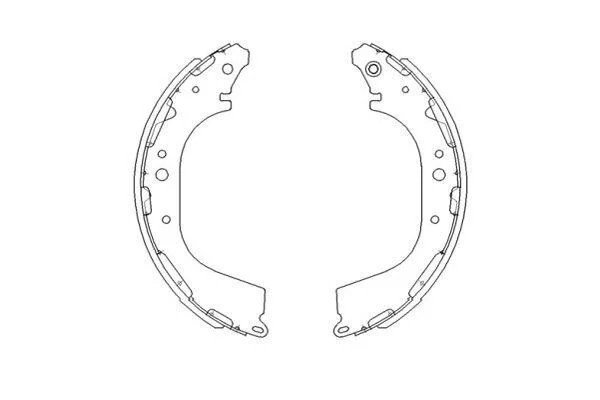 PARTS NISSAN щоки гальмівні PickUp 88-01 KAVO KBS7411 (фото 1)