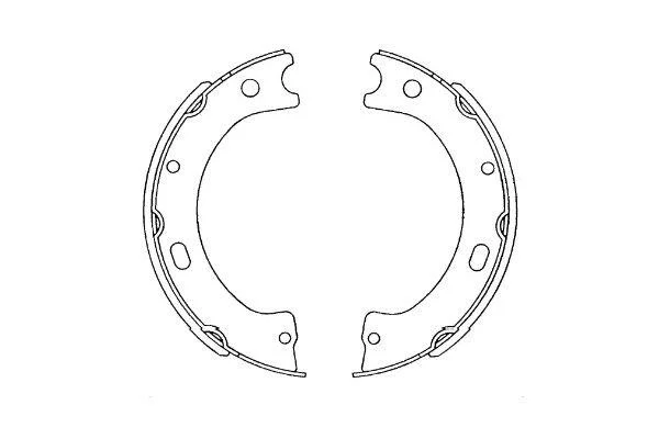PARTS NISSAN колодки ручного гальма Patrol III/V KAVO KBS7420 (фото 1)