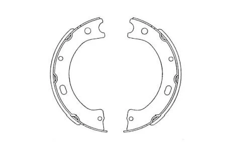 PARTS NISSAN колодки ручного гальма Patrol III/V KAVO KBS7420