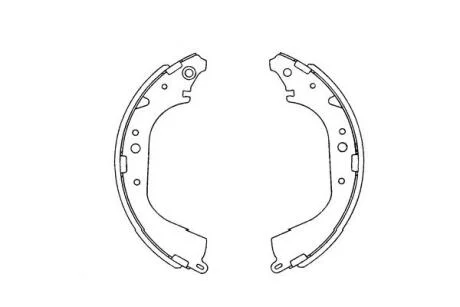 PARTS NISSAN Щеки тормозные Pathfinder II,4 Runner,Hilux,Land Cruiser KAVO KBS9901