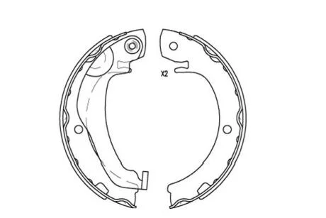 Комплект гальмівних колодок KAVO KBS9924
