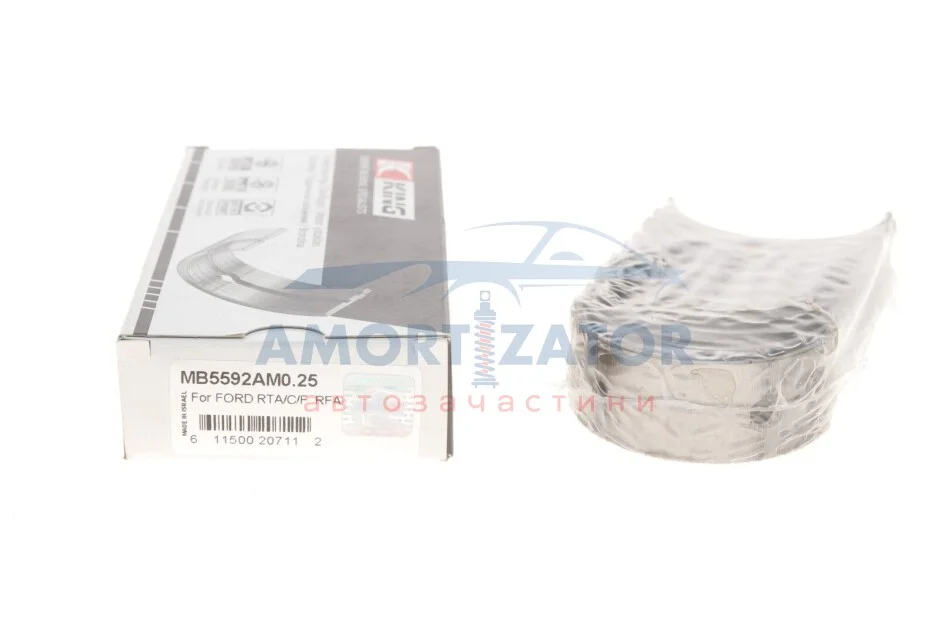 Підшипники ковзання корінні KING MB5592AM0.25 (фото 1)