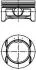 Поршень з кільцями OPEL 73.65 ASTRA H Z14XEP (вир-во KS) KOLBENSCHMIDT 40386610 (фото 1)