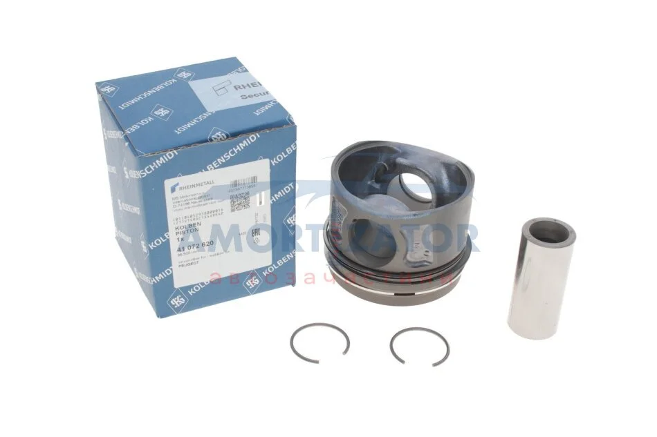 Поршень з кільцями PSA/FORD/FIAT 86.5 2.2HDI/2.2TDCI PGFA/PGFB/QVFA/QWFA (вир-во KS) KOLBENSCHMIDT 41 072 620 (фото 1)