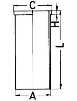 Гільза циліндра KOLBENSCHMIDT 89817110