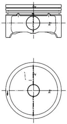 Поршень KOLBENSCHMIDT 99 457 600 (фото 1)