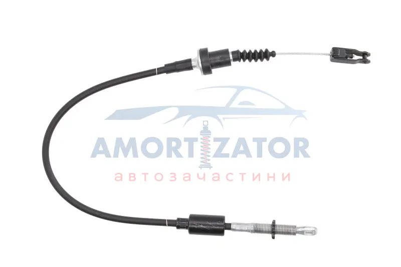 Трос зчеплення (840мм/595мм) HYUNDAI ATOS 1.0/1.1 02.98-12.08 KOREA F60502OEM (фото 1)