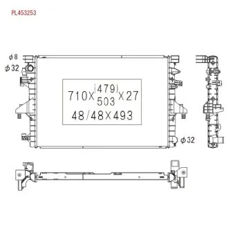 Радиатор системи охлаждения KOYORAD PL453253