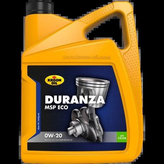 Олива моторна DURANZA MSP ECO 0W-20 5л KROON OIL 37126 (фото 1)
