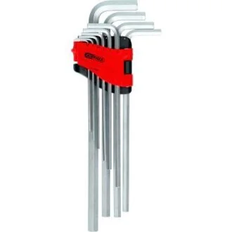 Комплект кутових штифтових гайкових ключів подовжених 10 шт KS TOOLS 151.4980