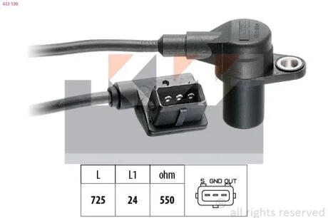 Датчик р/вала, к/вала (аналог EPS 1.953.130/Facet 9.0130) KW 453 130