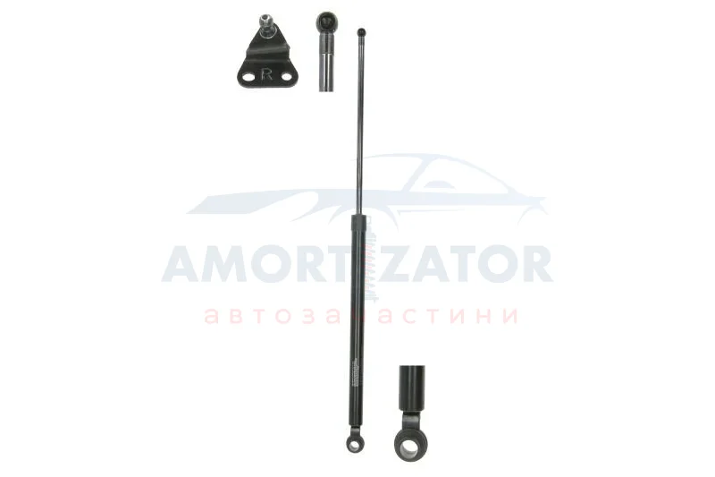 Газова пружина кришки багажника Прав (версія 3d) HONDA CIVIC VI LIFTBACK 10.95-03.01 LESJOFORS 8135714 (фото 1)