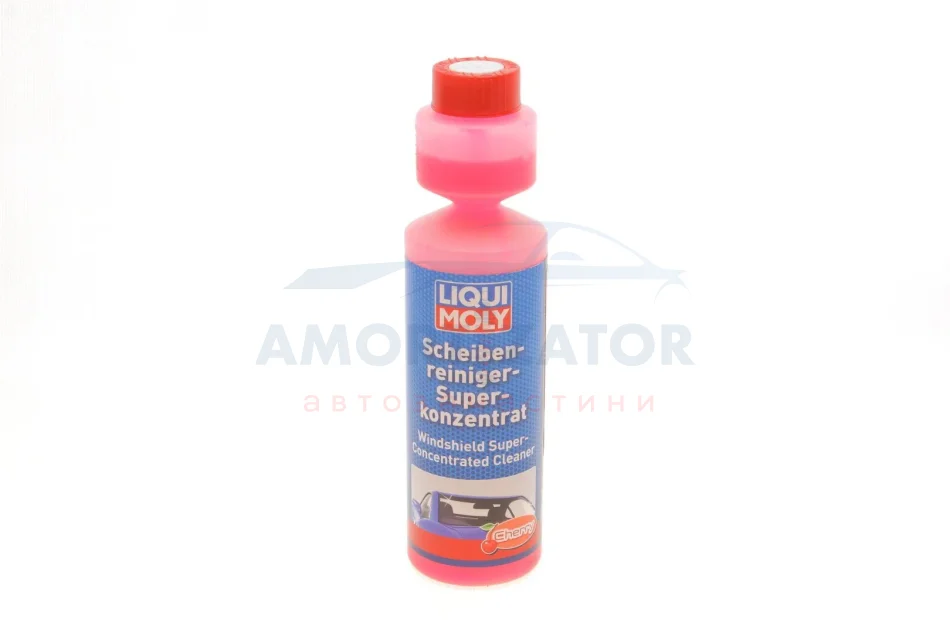 ОЧИСНИК СКЛА - СУПЕР КОНЦЕНТРАТ 1:100 вишня SCHEIBENREINIGER-SUPERKONZENTRAT CHERRY 0,25Л LIQUI MOLY 21706 (фото 1)
