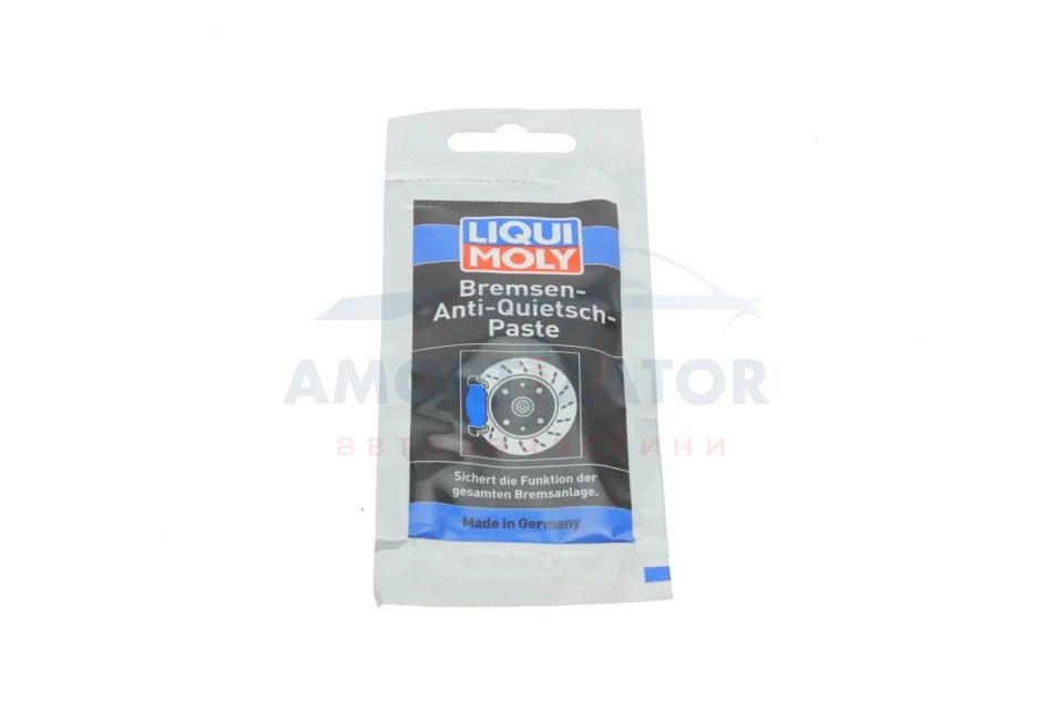 СИНТЕТИЧНЕ МАСТИЛО ДЛЯ ГАЛЬМІВНОЇ СИСТЕМИ BREMSEN-ANTI-QUIETSCH-PASTE 0,01Л LIQUI MOLY 3078 (фото 1)