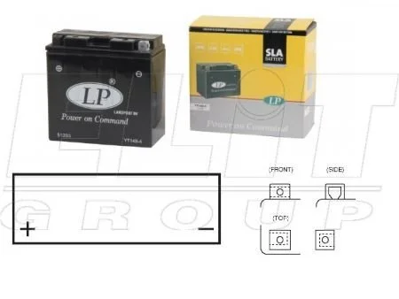 Мотоакумулятор LP SLA LP BATTERY YT14B4 (фото 1)