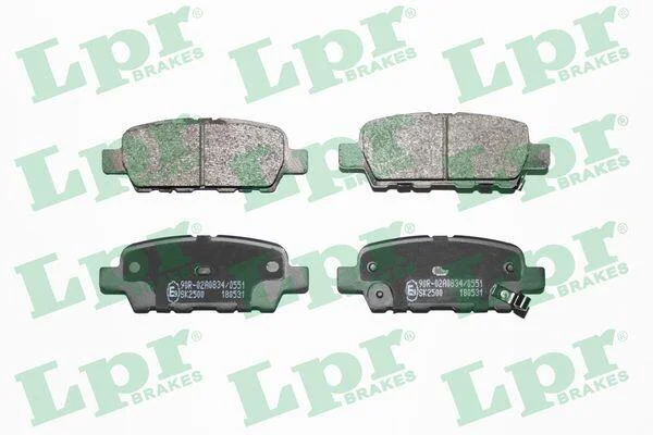 Комплект гальмівних колодок з 4 шт. дисків LPR 05P1862 (фото 1)