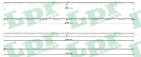 Трос акселератора LPR C0036A