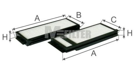 Фільтр, повітря у салоні M-FILTER K 90092