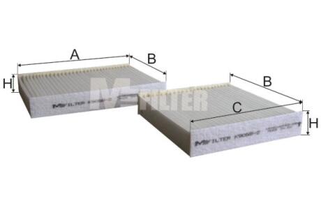 Фільтр, повітря у салоні M-FILTER K90582