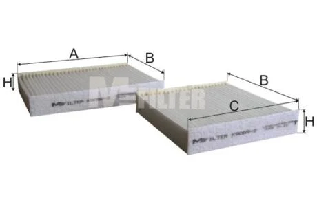 Фільтр, повітря у салоні M-FILTER K90582
