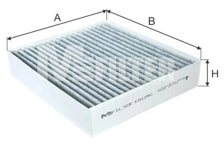 Фільтр, повітря у салоні M-FILTER K 9125C