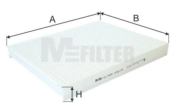 Фільтр, повітря у салоні M-FILTER K 9131 (фото 1)