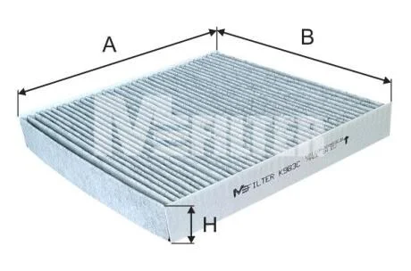 Фільтр, повітря у салоні M-FILTER K 983C