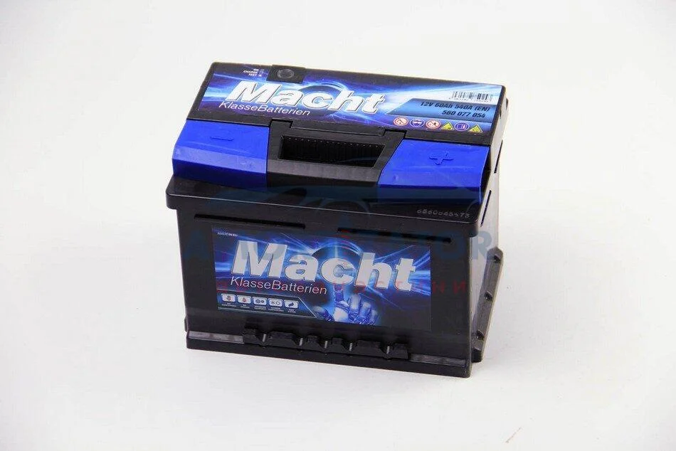 Акумулятор Macht 60Ah/540A 242x175x175 MACHT 25344 (фото 1)