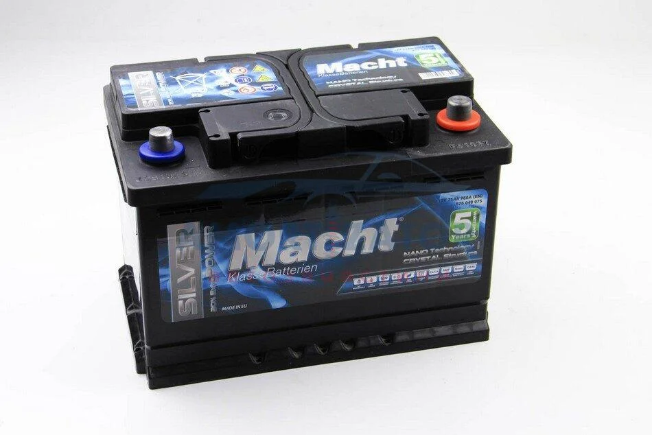 Акумулятор Macht Silver Power 75Ah/750A 278x175x175 MACHT 25875 (фото 1)